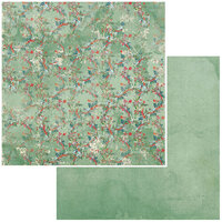 49 and Market - Vintage Artistry Peace and Joy Collection - 12 x 12 Double Sided Paper - Holly