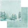 49 and Market - Vintage Artistry Peace and Joy Collection - 12 x 12 Double Sided Paper - Treetops