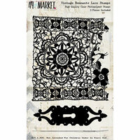 49 and Market - Vintage Remnants Collection - Clear Photopolymer Stamps - Lace