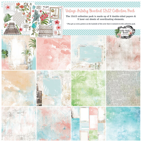 49 and Market - Vintage Artistry Beached Collection - 12 x 12 Collection Pack