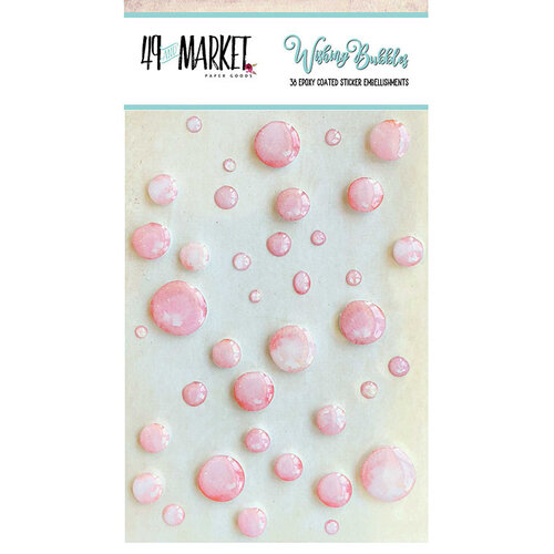 49 and Market - Wishing Bubbles - Epoxy Stickers - Taffy