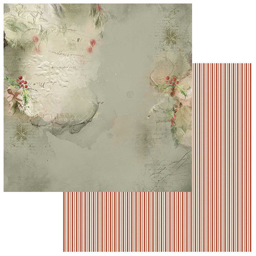 49 and Market - Winters Edge Collection - Christmas - 12 x 12 Double Sided Paper - Season's Greetings