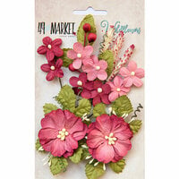 49 and Market - Flower Embellishments - Wildflowers - Scarlet