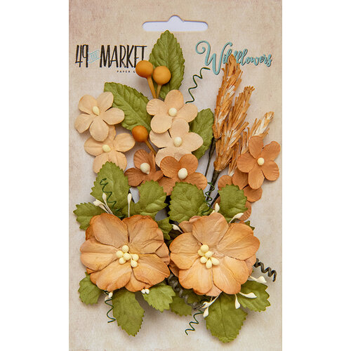 49 and Market - Flower Embellishments - Wildflowers - Ginger