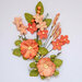 49 and Market - Flower Embellishments - Wildflowers - Tangerine