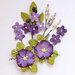 49 and Market - Flower Embellishments - Wildflowers - Violet