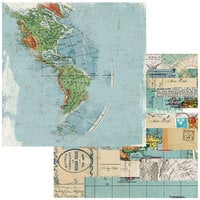 49 and Market - Wherever Collection - 12 x 12 Double Sided Paper - The World Awaits