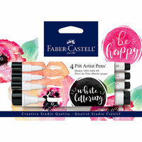 Faber-Castell - Pitt Artist Pens - White Lettering 4ct Set