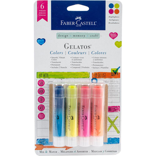 Faber-Castell - Mix and Match Collection - Color Gelatos - Highlighters - 4 Piece Set