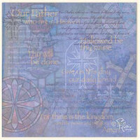 Flair Designs - Amazing Grace Collection - 12x12 Paper  - The Lord's Prayer