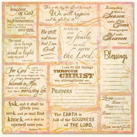 Flair Designs - Amazing Grace Collection - 12x12 Paper  - Scripture Notes