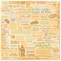 Flair Designs - Amazing Grace Collection - 12x12 Paper  - Jesus Loves Me