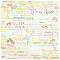 Flair Designs - Easter Surprise Collection - 12x12 Paper  - He Is Risen