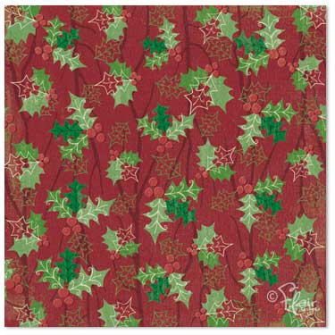 Flair Designs - Merry Little Christmas Collection - 12 x 12 Paper - Merry Berries