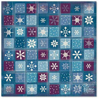Flair Designs - Merry Little Christmas Collection - 12 x 12 Paper - Snow Flurries