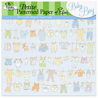 Flair Designs - 8 x 8 Petite Paper Pack - Baby Boy, CLEARANCE