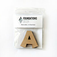 Foundations Decor - Wood Crafts - Wood Letters - A