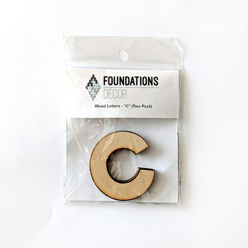 Foundations Decor - Wood Crafts - Wood Letters - C