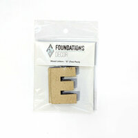 Foundations Decor - Wood Crafts - Wood Letters - E