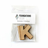 Foundations Decor - Wood Crafts - Wood Letters - K