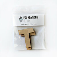 Foundations Decor - Wood Crafts - Wood Letters - T