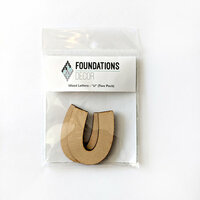 Foundations Decor - Wood Crafts - Wood Letters - U