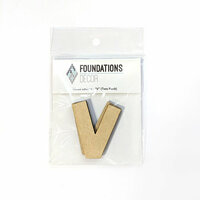 Foundations Decor - Wood Crafts - Wood Letters - V