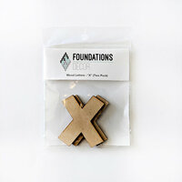 Foundations Decor - Wood Crafts - Wood Letters - X