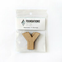 Foundations Decor - Wood Crafts - Wood Letters - Y