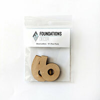 Foundations Decor - Wood Crafts - Wood Numbers - 6