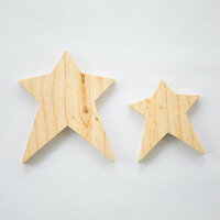 Foundations Decor - 4th of July Collection - Wood Crafts - July Stars