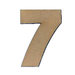 Foundations Decor - Wood Crafts - Wood Numbers - 7