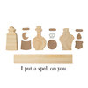 Foundations Decor - Halloween Collection - Wood Crafts - Potion Bottles