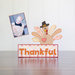 Foundations Decor - Thanksgiving Collection - Wood Crafts - Picture Holder - November Complete Set