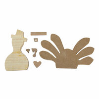 Foundations Decor - Thanksgiving Collection - Wood Crafts - November Turkey