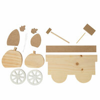 Foundations Decor - Thanksgiving Collection - Wood Crafts - Harvest Wagon