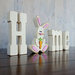 Foundations Decor - Easter Collection - Wood Crafts - Easter Bunny