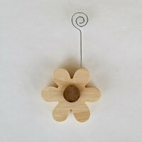 Foundations Decor - Wood Crafts - Place Card Holder - Flower