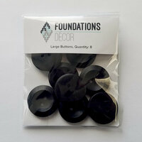 Foundations Decor - Buttons - Large - Black