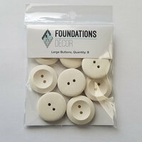 Foundations Decor - Buttons - Large - Off White