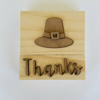 Foundations Decor - Thanksgiving Collection - Wood Crafts - Thanksgiving Blocks