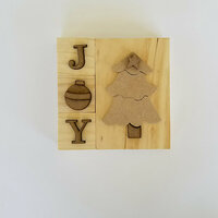 Foundations Decor - Christmas Collection - Wood Crafts - Christmas Blocks