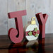 Foundations Decor - Christmas - Wood Crafts - JOY with Ornament