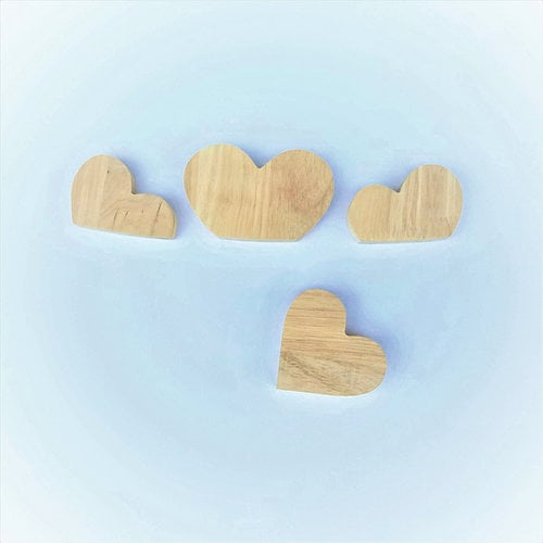 Foundations Decor - Wood Crafts - Barrel - Monthly Insert - February Hearts