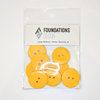 Foundations Decor - Buttons - Large - Yellow