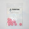 Foundations Decor - Buttons - Small - Pink