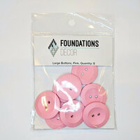 Foundations Decor - Buttons - Large - Pink