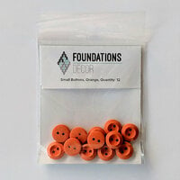 Foundations Decor - Buttons - Small - Orange
