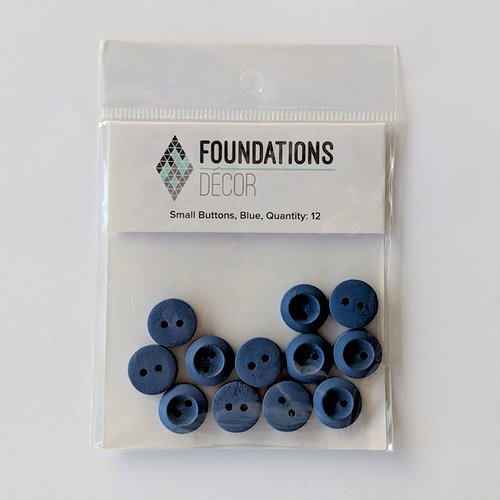 Foundations Decor - Buttons - Small - Blue