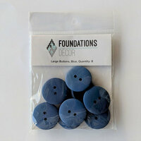 Foundations Decor - Buttons - Large - Blue